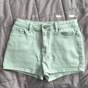 BDG Mint Jean Shorts High Rise